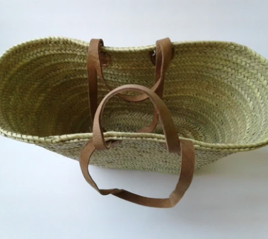 バッグ French Baskets Amazon.com: FRENCH MARKET BASKET with double flat leather